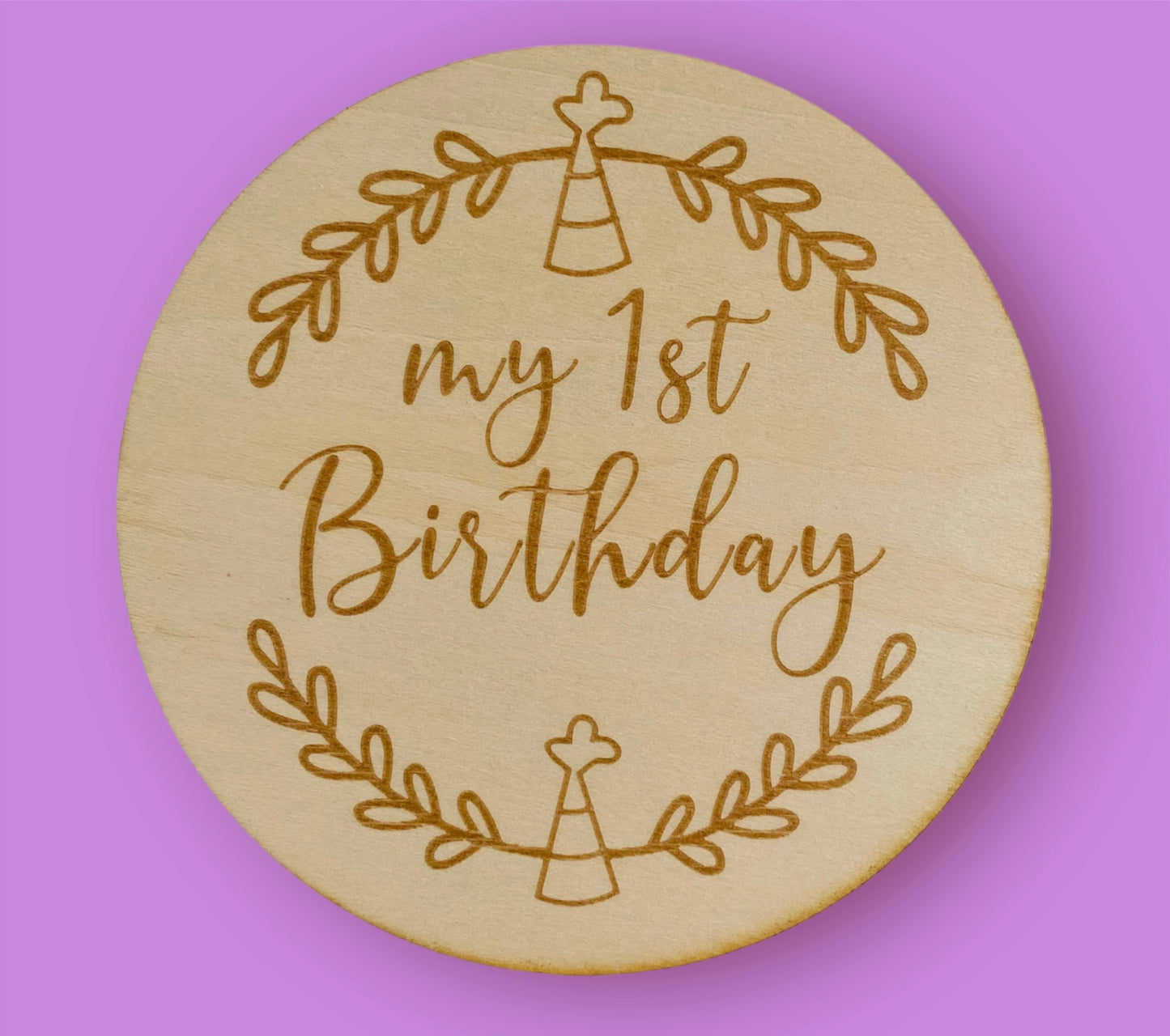 baby first birthday gift wooden sign for photos